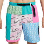 Nike Swim Voyage Mugavad Moodsad Mitmek&uuml;lgsed Vabaaja L&uuml;hikesed P&uuml;ksid Meeste L&uuml;hikesed P&uuml;ksid Kaktuse-Roheline M&auml;nguline-Roosa Vee-Sinine FZ7373-343 S