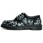 dr. Martens &uuml;mara ninaga paksu tallaga paeltega Commuter universaalsed lihtsad madala s&auml;&auml;rega vabaajakingad unisex vabaajakingad mustvalged 16722002 42