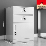 Kontori mobiilne hoiukapp lukuga: Lauasahtli all olev lehtmetallist arhiiv ja sahtlite organiseerija Thickened