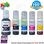 105 106 &Uuml;hilduv tint Epson 105 106 tindipudel Mitmepakend EP L-7160 L-7180 ET-7700 ET-7750 jaoks (5-pakk)