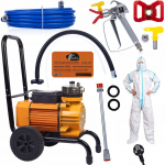 Rosfix V&auml;rviprits Rosfix Strong Orange Storm SOS03 &ndash; Harjadeta mootor 3500W | Maksimaalne r&otilde;hk 22MPA | Komplekt koos v&auml;rvipritsi &uuml;likonnaga