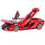 1/18 Lamborghini SIAN Lightning FKP37 Superauto Sulamist Valatud Mudel K&otilde;rge Simulatsioon Heli Valgus M&auml;nguasi P&uuml;hadekingitused Lastele Kogumik punane