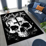 2026 Slayer Heavy Metal Rock Band Kolju Kunsti Vaip Vaip Magamistoa Elutoa Diivani Kodu Uksemati Kaunistus, Suur Libisemisvastane P&otilde;randamatt 40x60cm( 15x23in ) gray