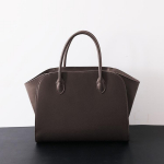 Teraline lehmanahast suur mahutavusega kott Ehtne nahk Moodne minimalistlik Naiste k&otilde;rgekvaliteediline mugav k&auml;ekott 30x11x24cm kohv