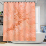 Luksuslik Marmoritr&uuml;kiga Du&scaron;ikardin Pehme Kangas, Kiiresti Kuivav Veekindel Vannitoa Dekoor Kodu- ja Hotellikasutuseks Virsikuv&auml;rvi (180X245Cm) 90x180cm