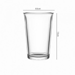 12.5 untsi 365 ml Lihtne kohvitass K&uuml;lma joogi piimaklaasid Majapidamise loominguline K&uuml;lmpruulitud Latte kruus Peo spetsiifiline Mullikokteiliklaas 1pcs