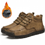 K&auml;sitsi valmistatud l&otilde;hestatud nahast saapad Meeste jalan&otilde;ud Mugavad poolsaapad meestele vabaajajalatsid Suure suurusega t&ouml;&ouml;riistakingad 38