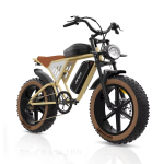 New Jansno X70G Adult electric bike 750W City ebike removable dual Battery: 48v14Ah+48v20Ah 20 inches fat tire E-Mountain bike 750W 48V 34AH（Dual Battery） beež
