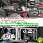 Keskkonsooli k&auml;etoe kasti hoiuruum, mis sobib Hyundai Tucson NX4 Limited 2022 AT ja Tucson Hybridile koos surunuppk&auml;igukastiga