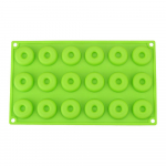 4 cm mini-&scaron;okolaadi/s&otilde;&otilde;riku silikoonvorm K&uuml;psetusn&otilde;ud k&uuml;psisekoogivormid Korduvkasutatavad s&otilde;&otilde;riku magustoidu ahjupanni silikoonvorm 18-&otilde;&otilde;nsusega roheline