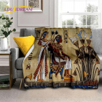 Egiptuse m&uuml;toloogia vaarao hierogl&uuml;&uuml;fid tekk, pehme visketekk koju, magamistuppa, voodile, diivanile, piknikule, reisile, kontorisse, katteks 30x40in