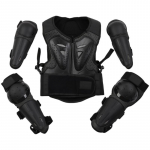 Poiste T&uuml;drukute Noorte Laste Keha Kaitsmiseks Motokrossi Kiiver Vest &Uuml;likonnad Suusatamine Uisutamine K&uuml;&uuml;narnuki P&otilde;lve Hooldus Kiiver must