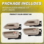 4x Fit 00-04 Toyota Avalon 01-07 Sequoia ide Interior Door Handle Front Rear