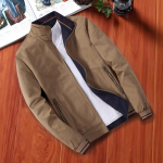 Keskealiste ja vana jope Meeste &auml;rimeeste vabaaja krae jakk jakk Kahepoolne kulumine L