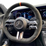 For Mercedes Benz C-Class W206 E-Class W213 S-Class W223 Hand-Stitched Non-Slip suede Car Steering Wheel Cover suede