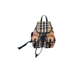 Burberry klassikaline ruuduline disainiga logoga seljakott, unisex, paaristiil, beež Gift Box Set (Basic Set + Original Box) beež