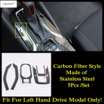 Keskjuhtimise k&auml;igukangi paneeli ja topsihoidja katte viimistlus Toyota Corolla E210 - 2025 / Corolla Cross XG10 - 2025 jaoks Carbon Fiber Look -E gray