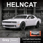 Dodge Challenger Hellcat m&auml;nguauto 1-le: 32. skaala metallist valatud autode m&auml;nguasi T&otilde;mmatav Hellcat mudelautod helina ja tulega Hellc kuristik