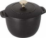 Staub Cocotte de GOHAN Must V&auml;ike Riisi Malmist Riisikeetja Jaapani La Cocotte de GOHAN La 12cm Keetja, 1 tassi mahutavus, Emailitud, [Ametlik must