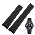 TA-G HEUER AQUARACER 43MM sihverplaat WAY201A WAY211C WAY201B Kumer suuga silikoonist kellarihm must sinine sukeldumis K&auml;ev&otilde;ru 22mm black