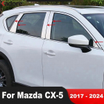 Mazda CX5 CX-5 2017-  2024 Terasest Autoakna Keskposti Katte Liistud B C Postide Ribad Lisatarvikud