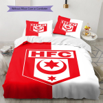 Hallescher FC Muster Voodipesu, Tekikomplekt Tekikate Padjap&uuml;&uuml;r Kodu S&uuml;nnip&auml;evakingitus (1 * tekikott + 2 * padjap&uuml;&uuml;ri, ilma s&uuml;damikuta) 135x200cm white