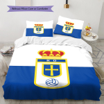 Real Oviedo Mustriga Voodipesu, Tekikomplekt Tekikate Padjap&uuml;&uuml;r Kodu S&uuml;nnip&auml;evakingitus (1 * tekikott + 2 * padjap&uuml;&uuml;ri, ilma s&uuml;damikuta) 135x200cm