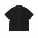 ThiSiSneverthat Damaged Denim Zip S S Shirt Black S black