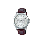 CASIO Meeste Standardseeria Valge Kell MTP-V300L-7A MTP-V300L-7A White Dial Brown Strap