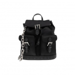 MCM Aren Metallist Riistad Taaskasutatud Nailonist Mini Seljakott Unisex Seljakott Must MWKFATA03BK001 Basic Set (Bag+Dust Bag)