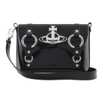 Vivienne Westwood Kim Risti &otilde;lakott Saturni logo Magnetiline kinnis Nahk Lakknahk &Uuml;he &otilde;laga kott Naiste kotid Must 4304006KUL001ON403 Basic Set (Bag+Dust Bag) black