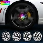 2025 Kuum VW 4tk Velje LED-tuled Korgid Auto Ujuv Valgustus Ratta Keskkatete Korgid Volkswagen golf4/6/7 toutan passat ti jaoks 56mm