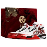 Nike Flight Legacy Wan Hua Nong, Fei Jiang, Ostukott Kulumiskindel Keskmise k&otilde;rgusega Vintage Korvpallijalatsid Meeste BQ4212-100(Team113-S-BOX) 41