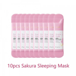 10 tk Sakura &ouml;&ouml;mask niisutav v&auml;hendab kortse toitev helendav kaasaskantav &uuml;hekordne n&auml;omask n&auml;ohooldus 10PCS