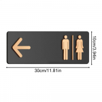 UUS Moodne Tualetim&auml;rk Isekleepuv Akr&uuml;&uuml;l Vannitoa Sildid Sooliselt Neutraalne Tualetim&auml;rk &Auml;rile Kodule Hotellile