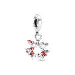Pandora Disney seeria Mickey ja Minnie suudlusv&otilde;lu Meeste v&otilde;lu H&otilde;be Punane 790075C01 Silver/Red,F