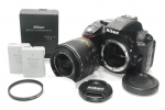 Nikon D5300 digitaalne peegelkaamera koos VR II objektiivi ja 3,2-tollise LCD-ekraaniga, 18-55mm komplekt, must, 24MP (D5300LK18-55VR2BK) must