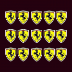 15/30 tk Auto kerekleebis Telefon Arvuti Kaunistus Kleebis F-Ferrari Roma 488 Portofino F8 SF90 812 F4 575M LaFerrari Amalfi jaoks