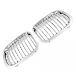 2 tk Kroomitud Esiosa Neerukujuline iluv&otilde;re Grill BMW 1998-2001 E46 320I 323I 325I 328I 330I 4-ukselisele sedaanile 51138208489 51138208490 CHINA