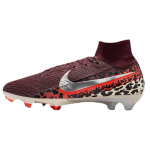 Nike United Mercurial Superfly 10 Elite FG High Burgundy Crush University Red Fossil Metallic Silver Unisex Jalgpalliketsid IO8438-661 45