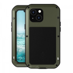 Kaitsekile iPhone 13 mini jaoks - Silikoon+Klaas+Metall, S&otilde;jav&auml;eroheline, P&otilde;rutuskindel