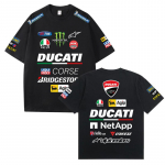 2026 Suvine Red Bull DUCATI F1 v&otilde;idus&otilde;idudressi T-s&auml;rk &ndash; Vabaaja Sportlik L&uuml;hikeste Varrukatega F&auml;nnidele S must