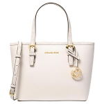 Michael Kors Jet Set Travel Signature Logo Poleeritud Ripatsiga Kaetud L&otilde;uendist Koti Naiste Kotid Valge 35H3GTVT0L-0213 Basic Set (Bag+Dust Bag)