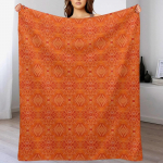 Oranž boheemlaslik berberi traditsiooniline Maroko stiilis disainiga viskepadi pikaajaliseks kasutamiseks pehme pl&uuml;&uuml;sist tekk igap&auml;evaseks kasutamiseks 102x76cm(40x30in)
