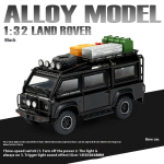 1:32 Land Rover Defender Kaubik Maastikuauto Sulamist Valatud Auto Mudel Laste M&auml;nguasjad S&uuml;nnip&auml;evakingitused Heli Ja Valgus Poiss-s&otilde;bra Valik must