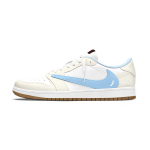 Travis Scott x Jordan Air Jordan 1 Beež Valge Sinine Travis Scott X AJ1 Low 7.0 Madalad Vintage Korvpallijalatsid Unisex DZ4137-700(Team1698-) 35.5