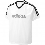 Adidas V-kaelusega triibuline l&uuml;hikeste varrukatega T-s&auml;rk Meeste topid KY2141 XL