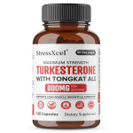 Ajuga Turkestanica ekstrakti toidulisand, koos Tongkat Ali juure ekstraktiga, 120 kapslit 120 Capsules gray