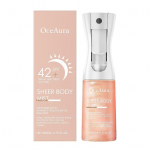 Sunglaze L&auml;bipaistev Kehasprei P&auml;ikesekaitsekreem SPF 42 S&auml;tendav Keha P&auml;ikesekaitsekreem, S&auml;ra andev Niisutav Sprei P&auml;ikesekaitsekreem N&auml;ole Kehale K&otilde;ikidele Nahat&uuml;&uuml;pidele