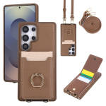 Nahast &otilde;lakott For Samsung Galaxy S25Edge S25 Ultra S24 Plus S23 S22 Telefonikate Telefonikott Kaardikott Rihm Jalg Samsung S23Ultra gray